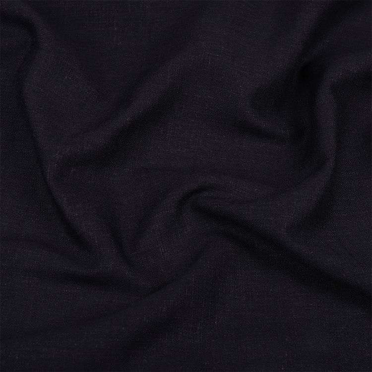 Ткань льняная, 1 м x 140 см, 190 г/м², цвет: темно-синий, TBY — картинка 2