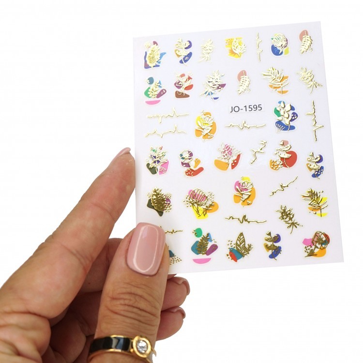 Декоративные наклейки с металлизированным эффектом №6, 12x8 см, 1 шт. — картинка 3