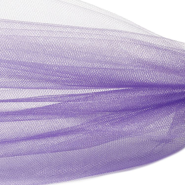 Фатин Kristal средней жесткости, блестящий, 5 м, ширина 300 см, цвет: сиреневый — картинка 2