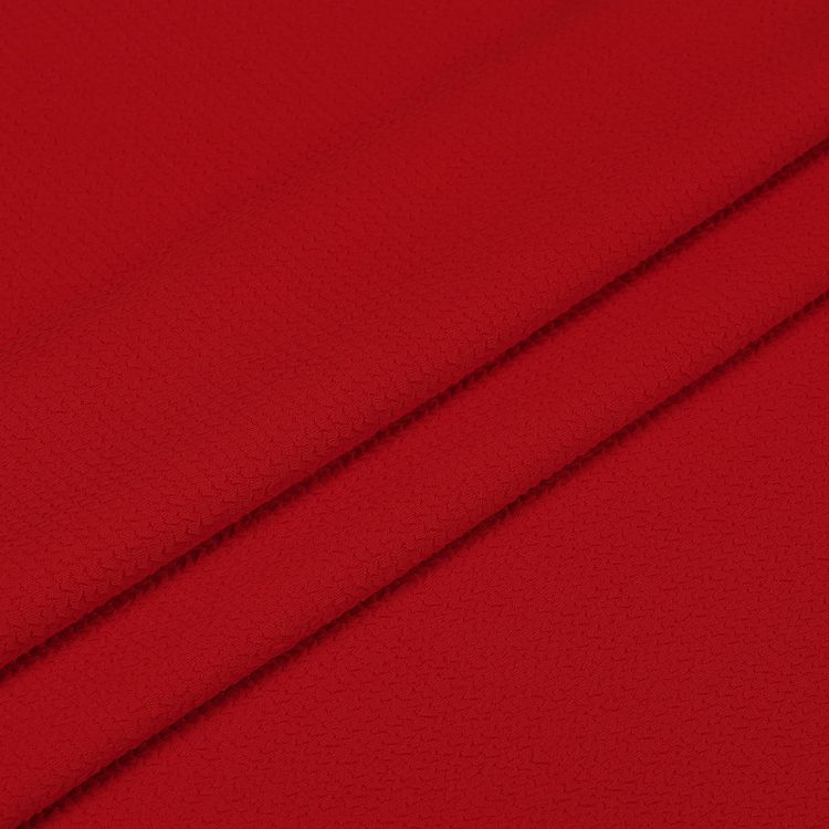 Ткань трикотажная Бифлекс жатка, 6 м, ширина 150 см, 240 г/м², цвет: 8 красный, TBY — картинка 4