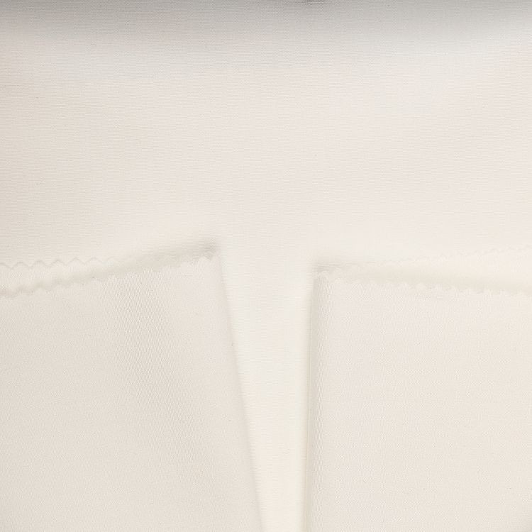 Ткань Поплин стрейч, 5 м x 150 см, 125 г/м², цвет: молочный, TBY — картинка 3