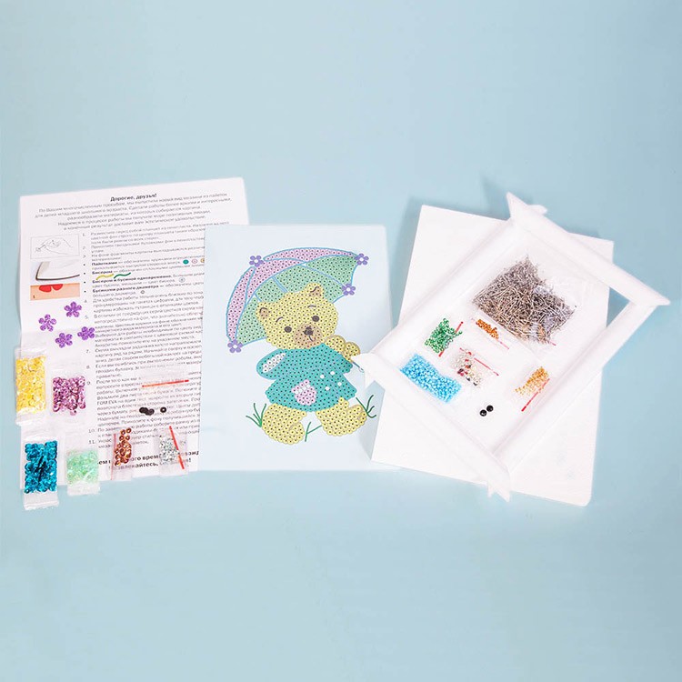 Мозаика из пайеток «Медвежонок» — картинка 2