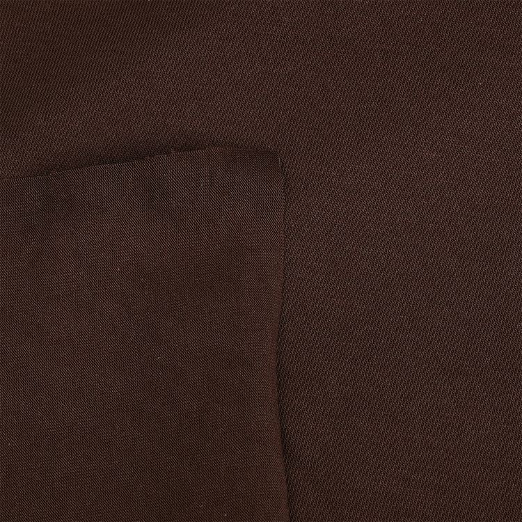 Ткань трикотаж Кулирка с лайкрой, пенье, 10 м x 180 см, 190 г/м², цвет: шоколад, TBY — картинка 6