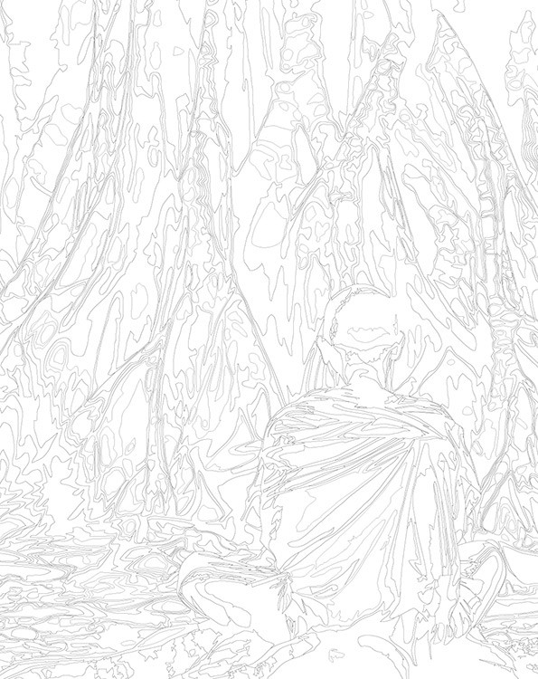 Картина по номерам «Религия буддизм: монах, медитация 40x50» — картинка 3