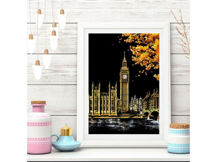 Скретч-картина «London» (цветная) — картинка 4