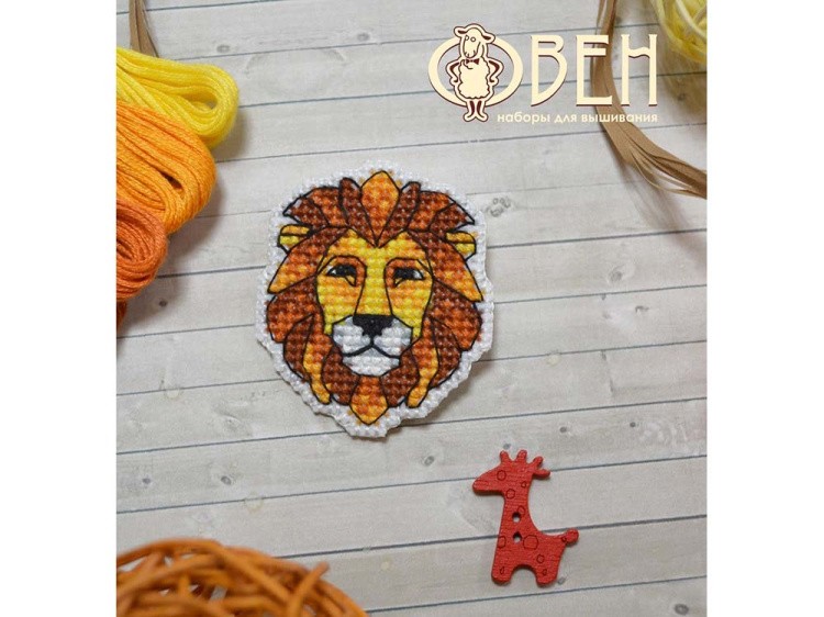 Набор для вышивания «Значок. Лев» — картинка 2
