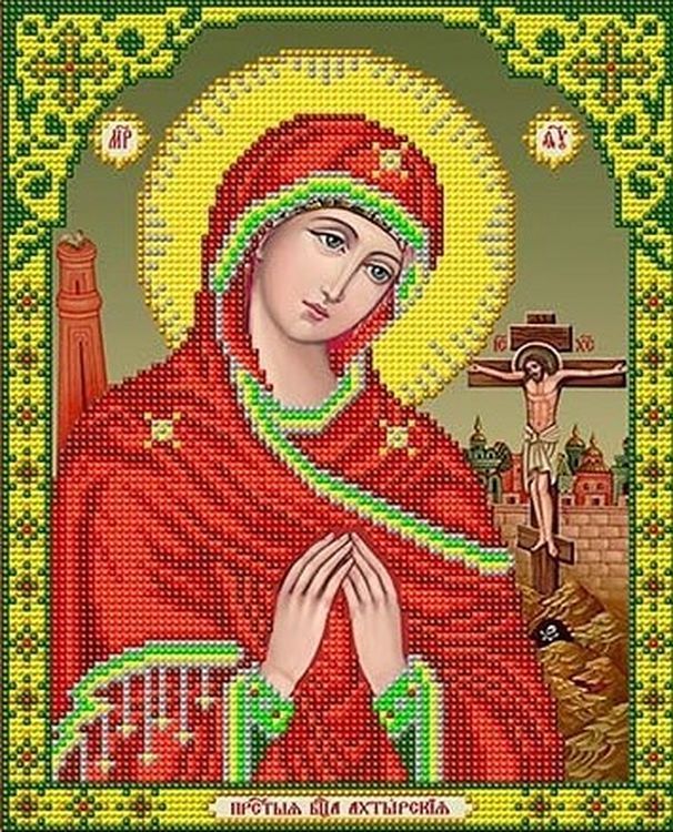 Рисунок на ткани «Божья Матерь Ахтырская»