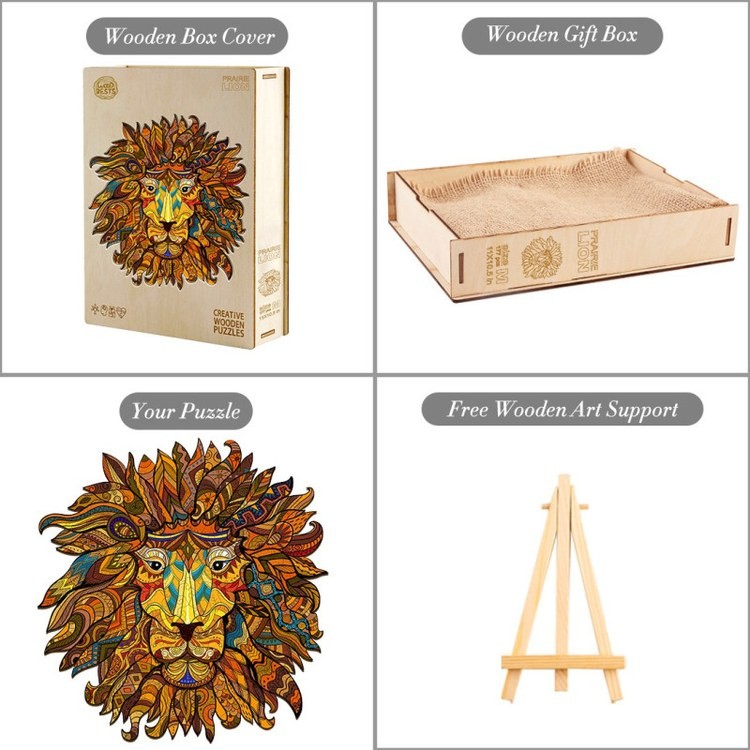 Деревянные пазлы «Царь Зверей M», Woodbests — картинка 6