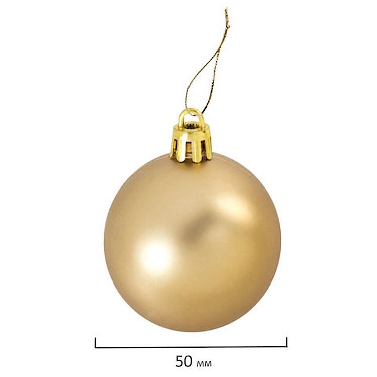 Набор украшений для ели, 39 предметов, золотистый цвет — картинка 24