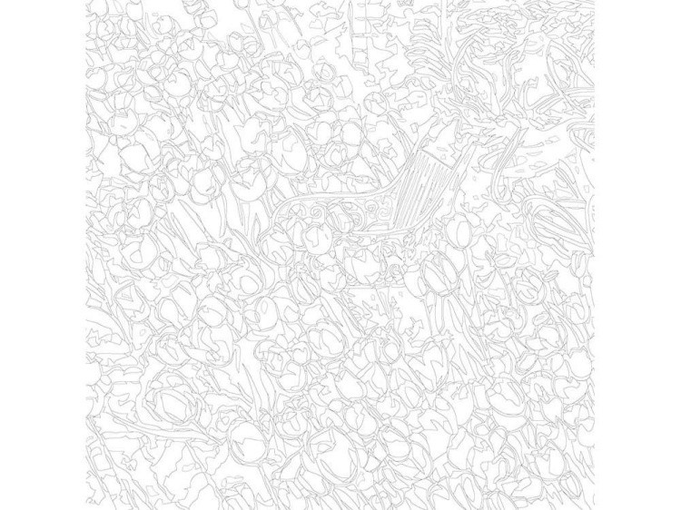 Картина по номерам «Клумба тюльпанов» — картинка 3