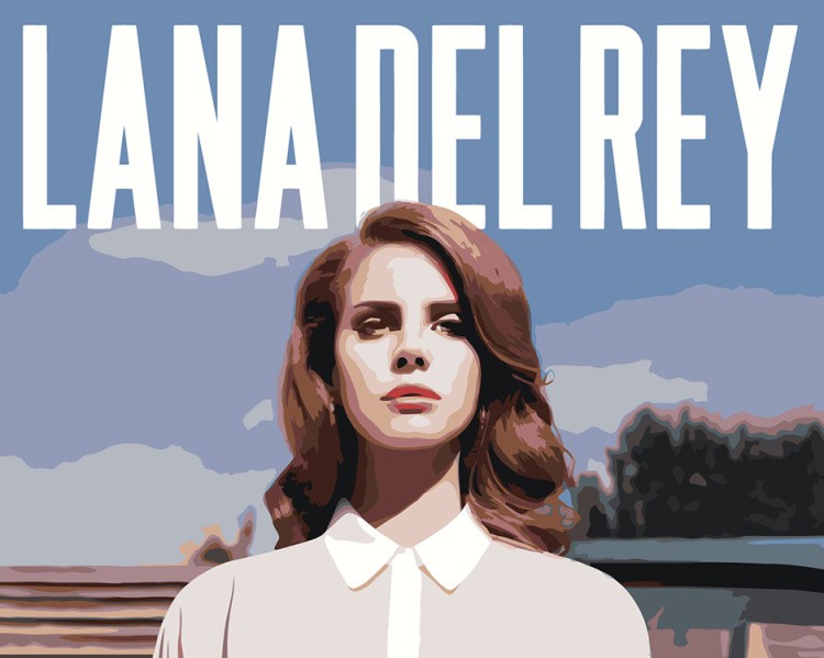 Картина по номерам «Lana Del Rey Лана Дель Рей: Обложка альбома 3»
