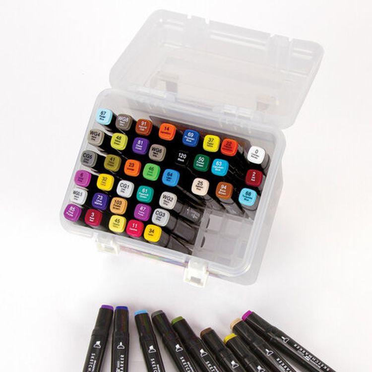 Маркеры для скетчинга двусторонние BRAUBERG ART DEBUT BLACK, цвет: набор 48 цв — картинка 5