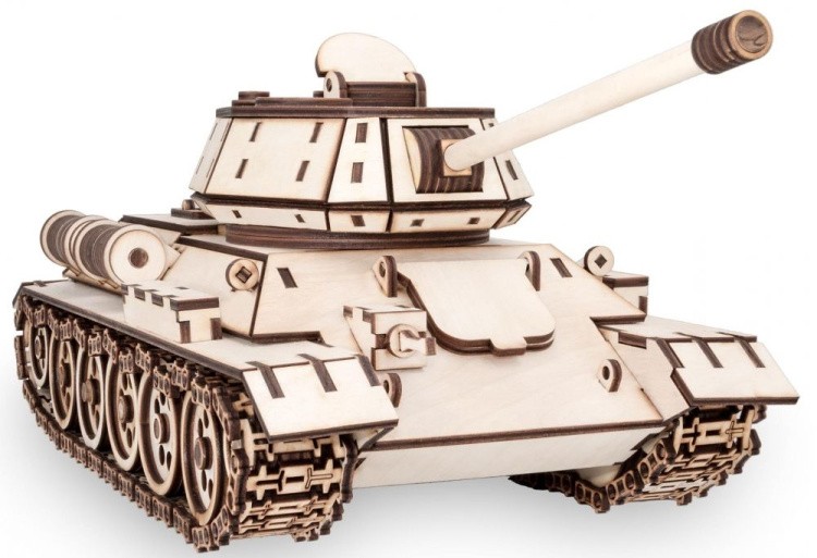 Конструктор из дерева «Танк T-34», Eco Wood Art — картинка 2