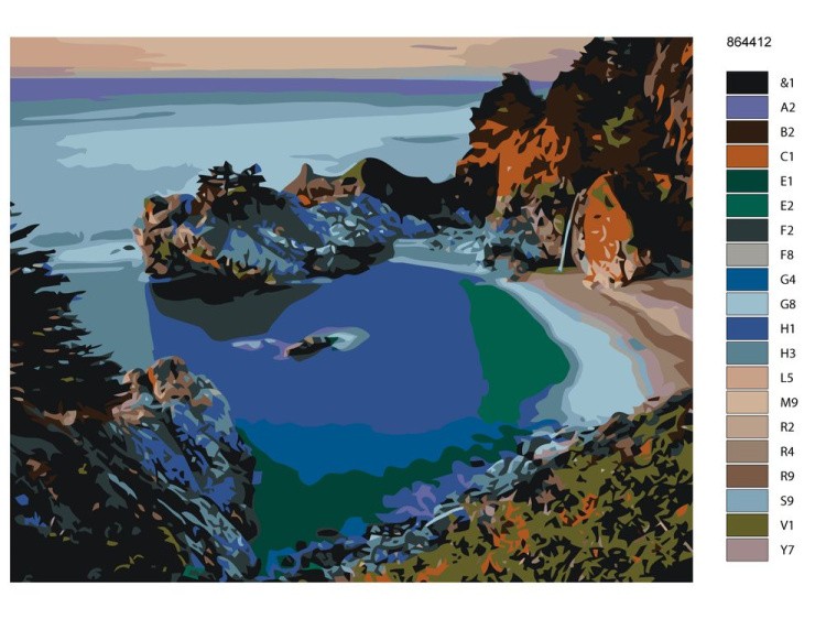 Картина по номерам «Вид с высоты» — картинка 2