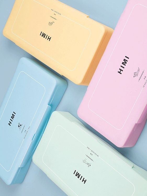 Набор гуашевых красок HIMI зеленый 18 цветов по 30 мл — картинка 6