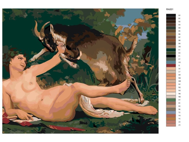 Картина по номерам «Вакханка» — картинка 2