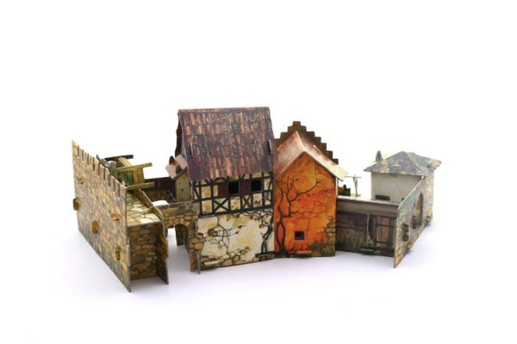 Сборная модель из картона «Городская площадь. Рынок» — картинка 3