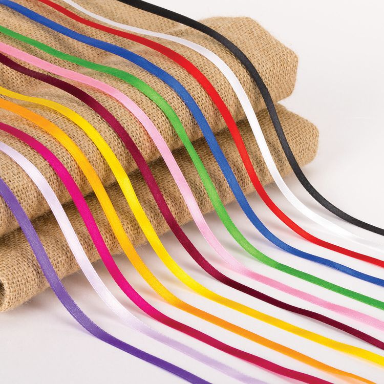 Лента атласная, ширина 6 мм, набор 12 цветов по 23 м, Brauberg — картинка 3