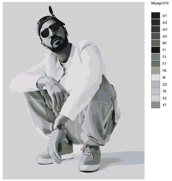 Картина по номерам «Miyagi Мияги 5» — картинка 2