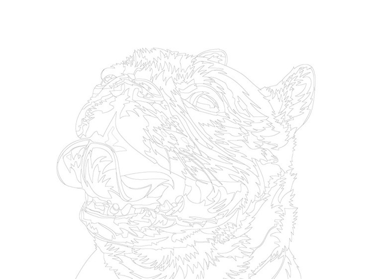 Картина по номерам «Радужный бульдог» — картинка 3