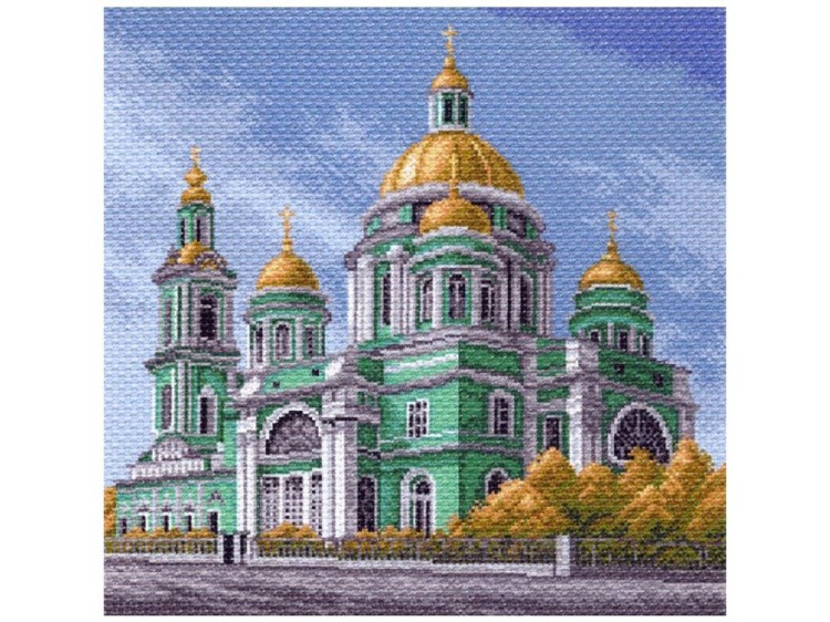 Рисунок на канве «Елоховский собор в Москве»