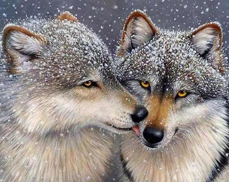 Алмазная вышивка «Поцелуй» — картинка 2