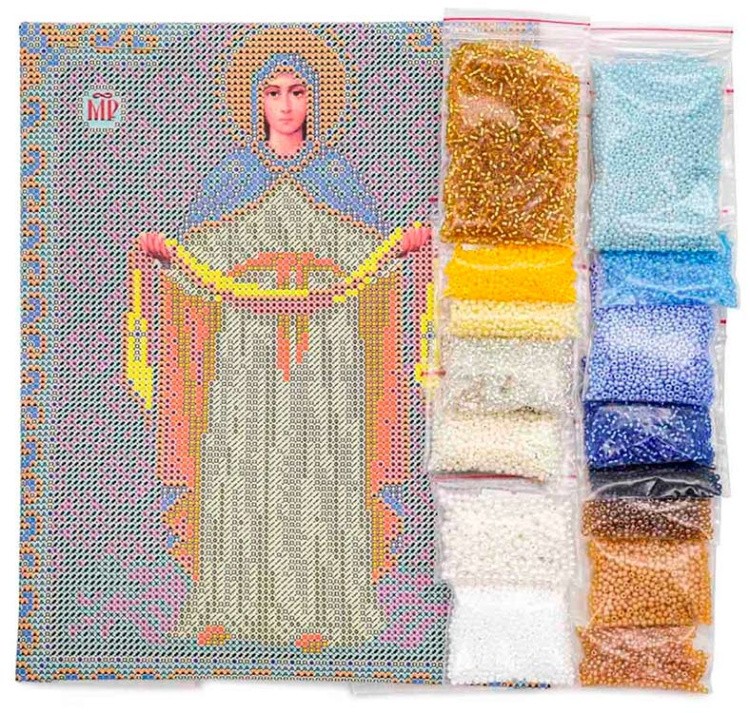 Набор вышивки бисером «Богородица Покрова» — картинка 4