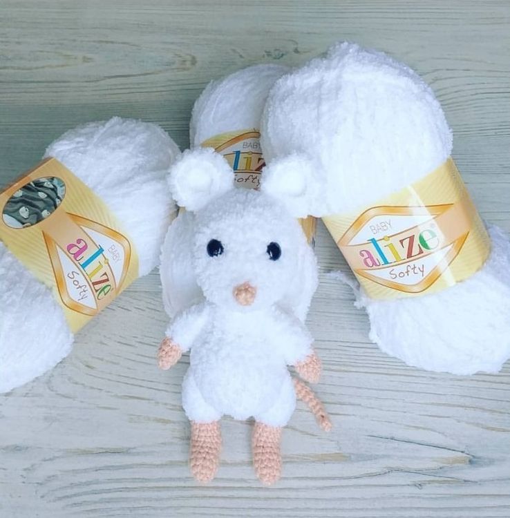 Пряжа ALIZE Softy (187), светло-желтый, 5 шт. по 50 г — картинка 4