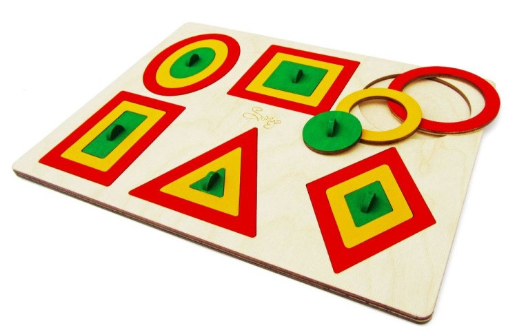 Рамки-вкладыши М.Монтессори «Паутинки» — картинка 4