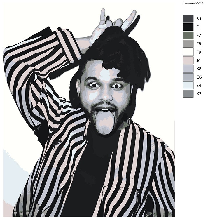 Картина по номерам «Музыкант The Weeknd Викенд 12» — картинка 2