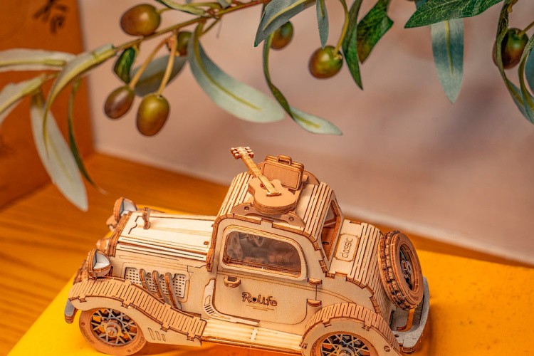 Деревянный конструктор Ретро-путешествие, 164 элемента — картинка 5