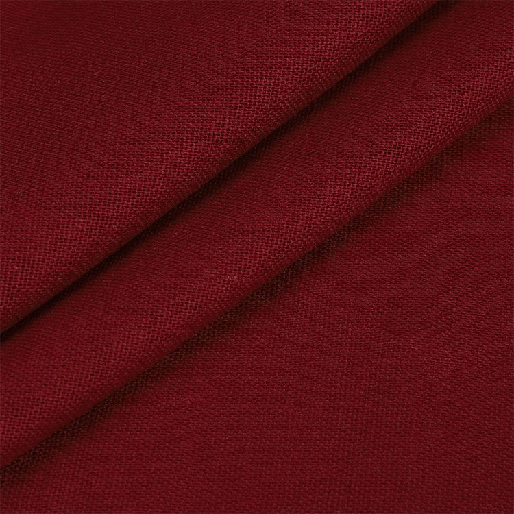 Ткань льняная, 185 г/м², 10 м x 140 см, цвет: вишневый, TBY — картинка 3