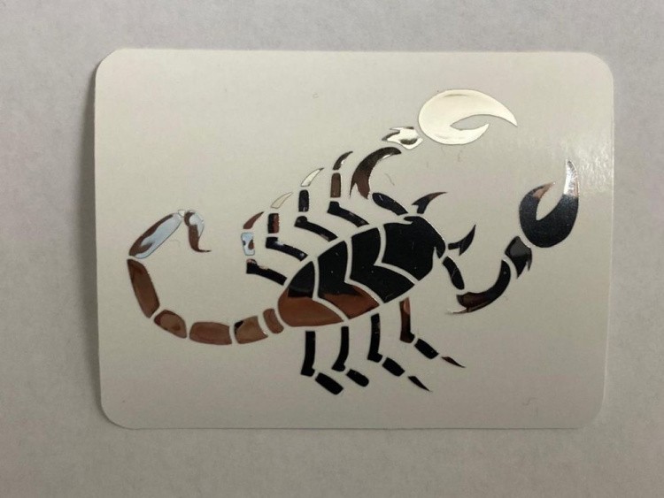 №516 Наклейка (Серебро) Sticker, Art Blong — картинка 2