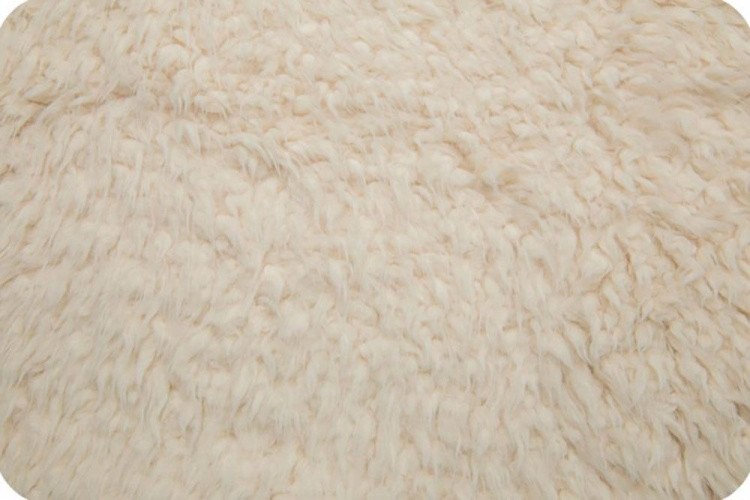 Плюш LLAMA CUDDLE, 1 м x 150 см. 600 г/м2, 100% полиэстер, цвет: IVORY, Shannon Fabrics