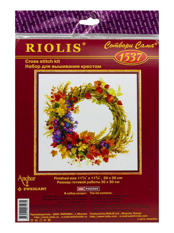 Набор для вышивания «Венок с пшеницей» — картинка 9