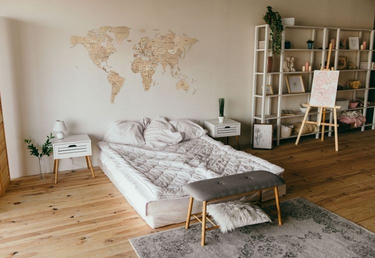 EWA Деревянная «Карта Мира» настенная, объемная 3 уровня, размер L (192x105 см), цвет: натуральный — картинка 3