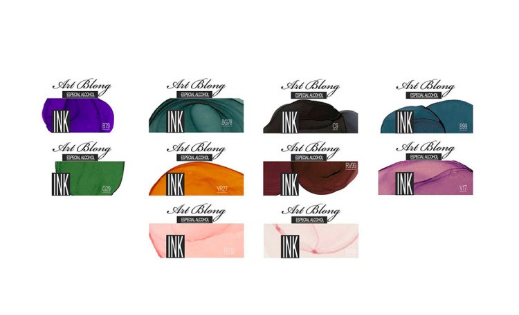 Набор алкогольных чернил 13 цветов NEW, Art Blong — картинка 2