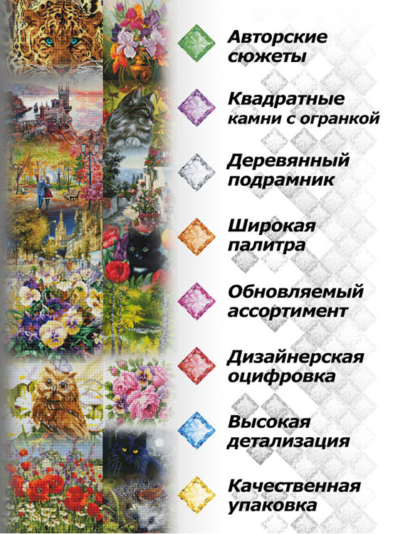 Алмазная вышивка «Тигровая лилия» — картинка 4