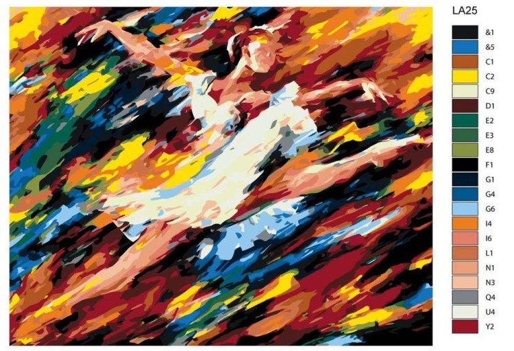 Картина по номерам «Во власти танца» — картинка 2