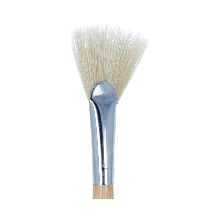 Кисть щетина №06, веерная, 5 шт., короткая ручка, Mr.Painter — картинка 2