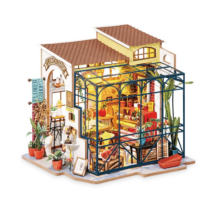 Набор для создания миниатюры (румбокс) «Цветочный магазин»