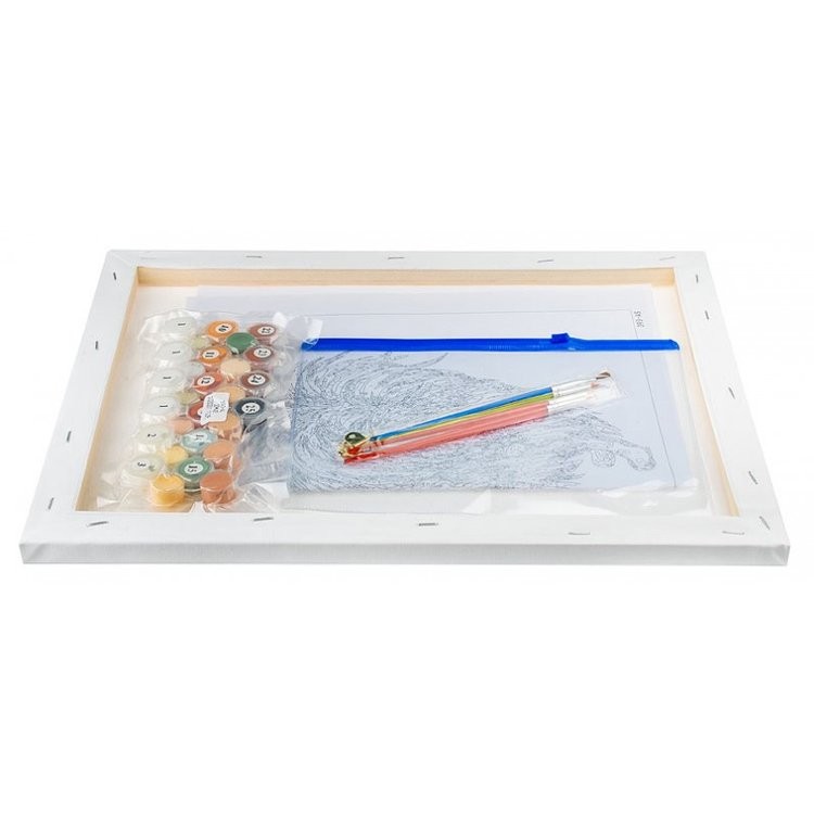 Картина по номерам «Собака-бабочка» — картинка 3