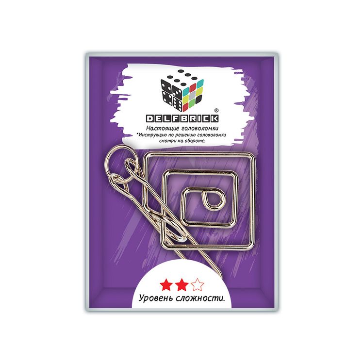 Головоломка металлическая Лабиринт, 3 элемента — картинка 2