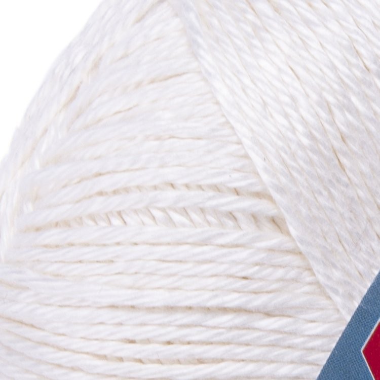 Пряжа YarnArt Luxor (Луксор гиза коттон) (1201), белый, 10 шт. по 50 г — картинка 2