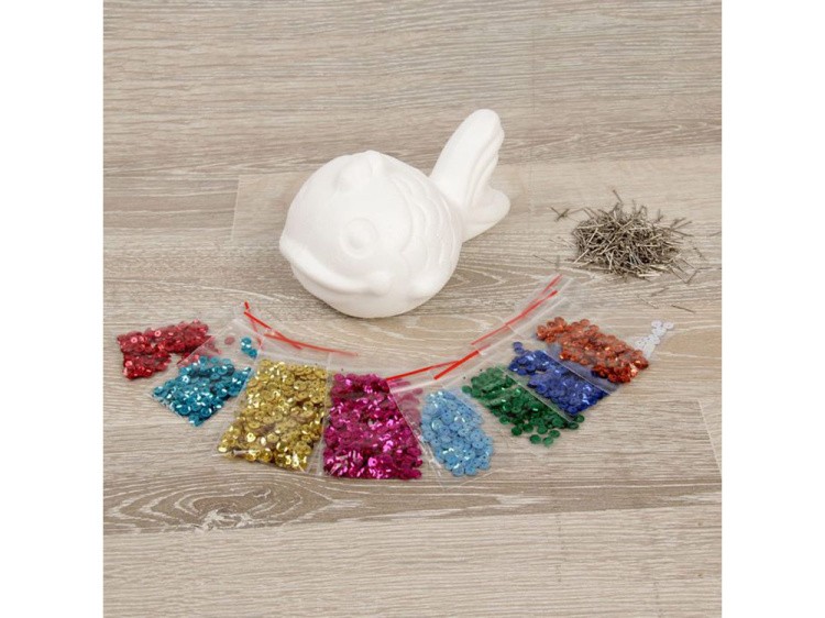 Объемная фигурка из пайеток «Рыбка» — картинка 2