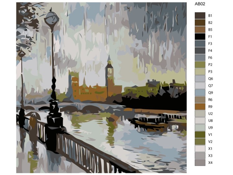 Картина по номерам «Набережная» — картинка 2