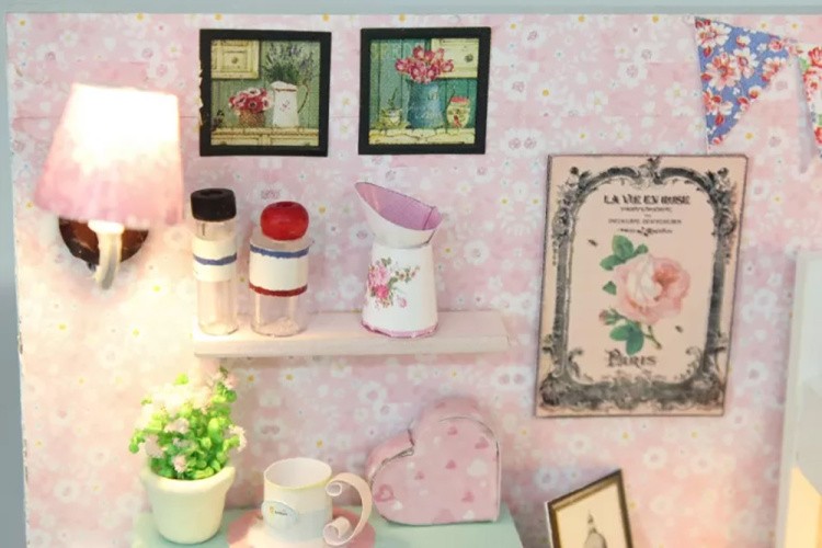 Сборная модель Румбокс. Миниатюрная комната «Спальня Шерил» — картинка 6