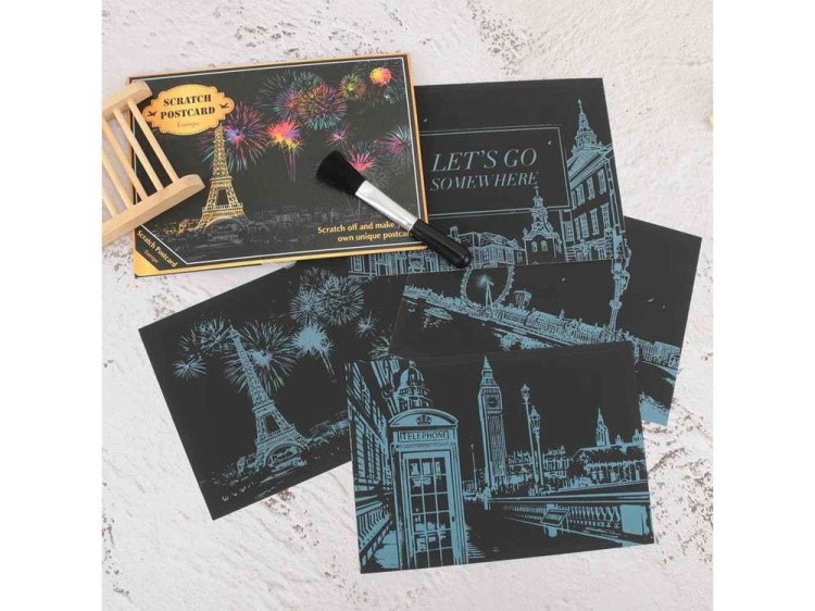 Набор скретч-открыток «Europe» (цветные) — картинка 3