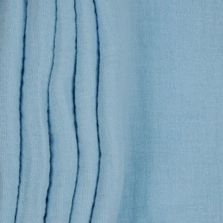 Ткань Муслин, 5 м x 130 см, 125 г/м², цвет: светло-голубой, TBY — картинка 2