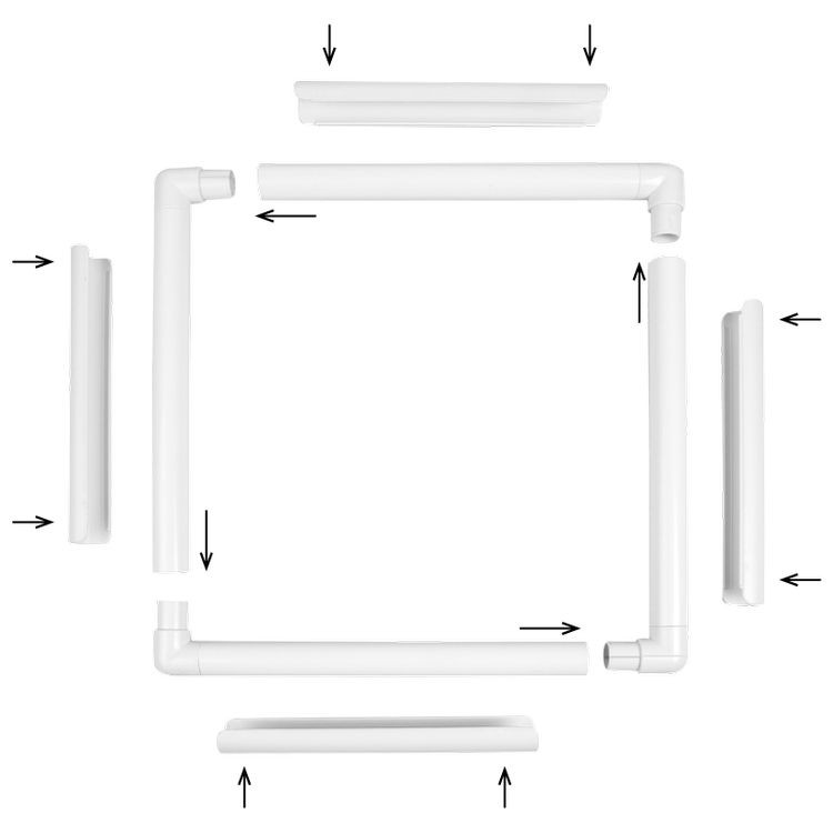 Пяльцы с клипсами 28х35,5 (Q-snap), CALIN — картинка 4